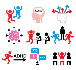 Icons related to ADHD